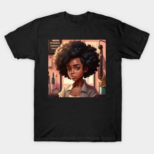 Strength Dignity and proud  Black Woman Afro pride T-Shirt